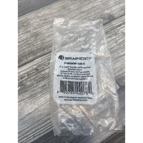 Brainerd Dual Mount Stratus Pull Brushed Bronze 3” Or 3-3/4” Lot Of 4 {139} - Picture 9 of 9